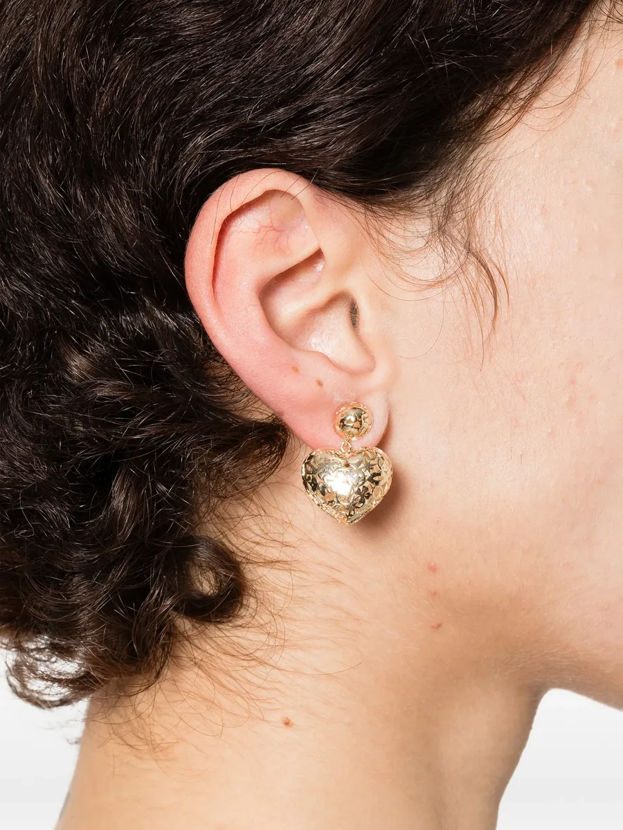 wallpaper heart bead drop earrings 3
