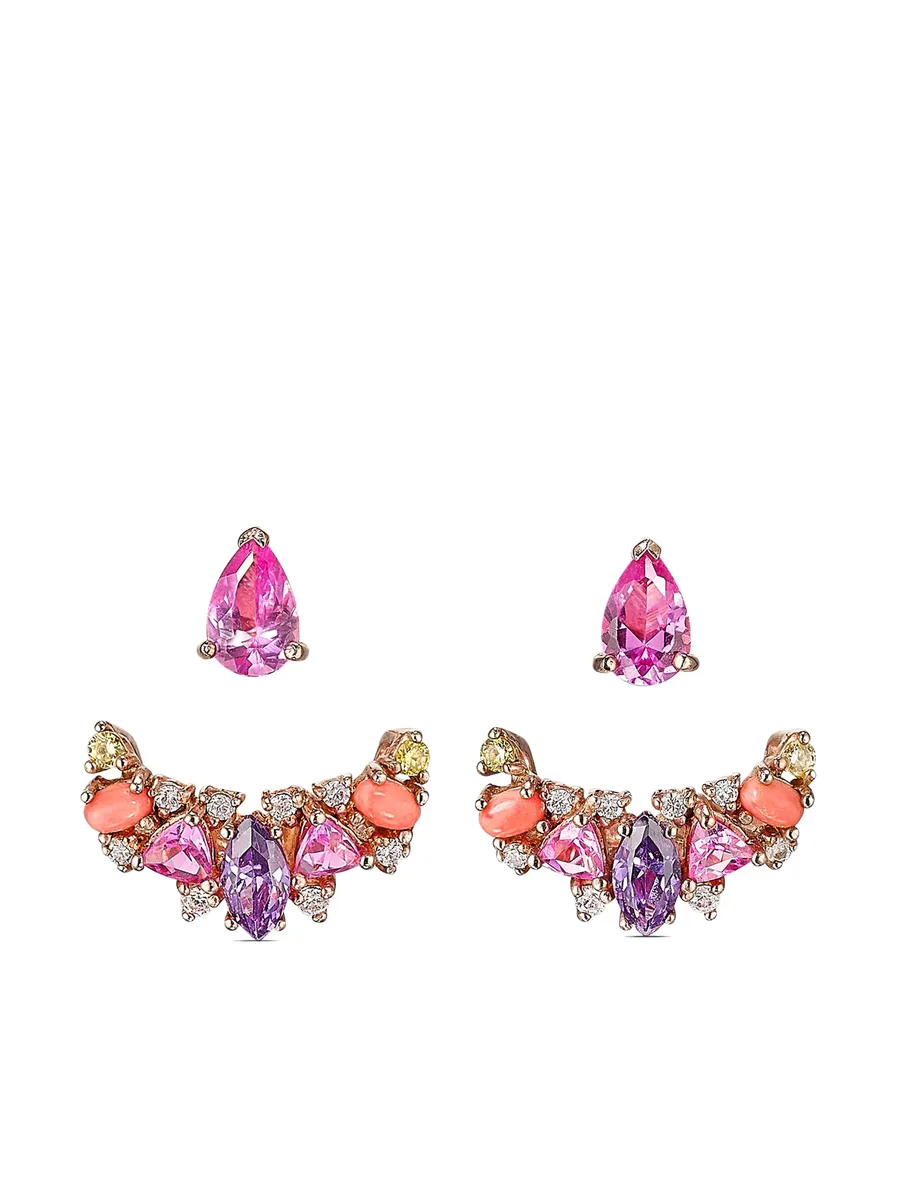 серьги Twinkle Ear-Jacket из желтого золота 1