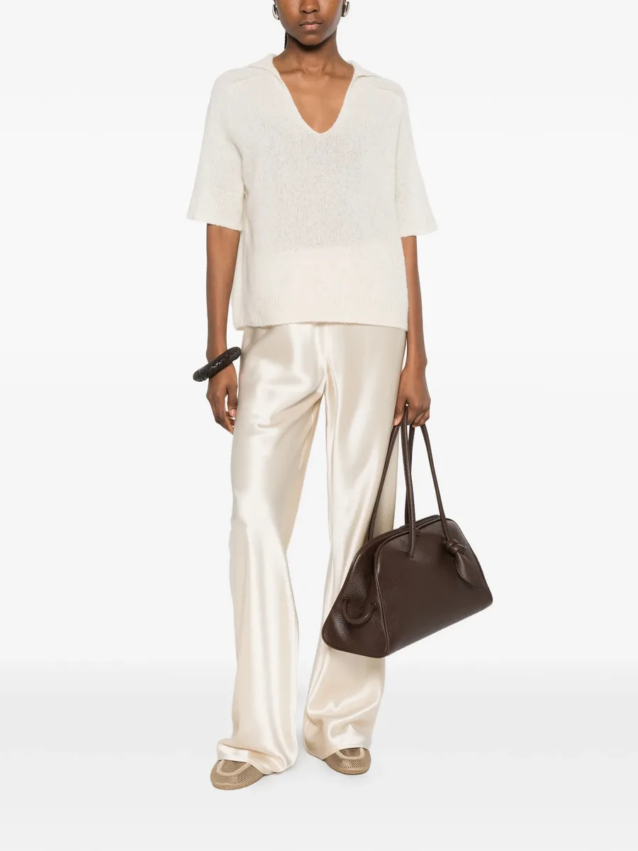 V-neck short-sleeve sweater 4