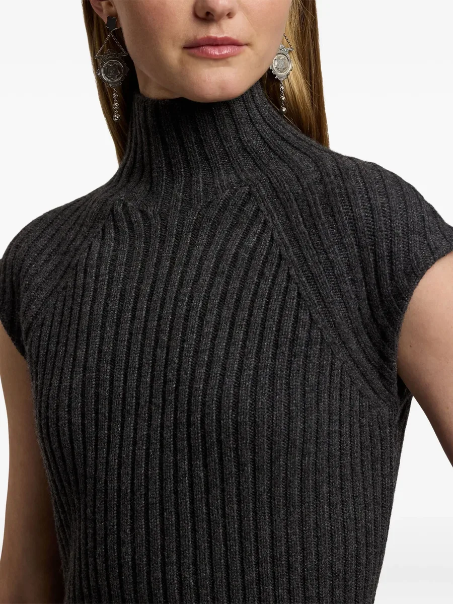 ribbed high-neck sleeveless top 10