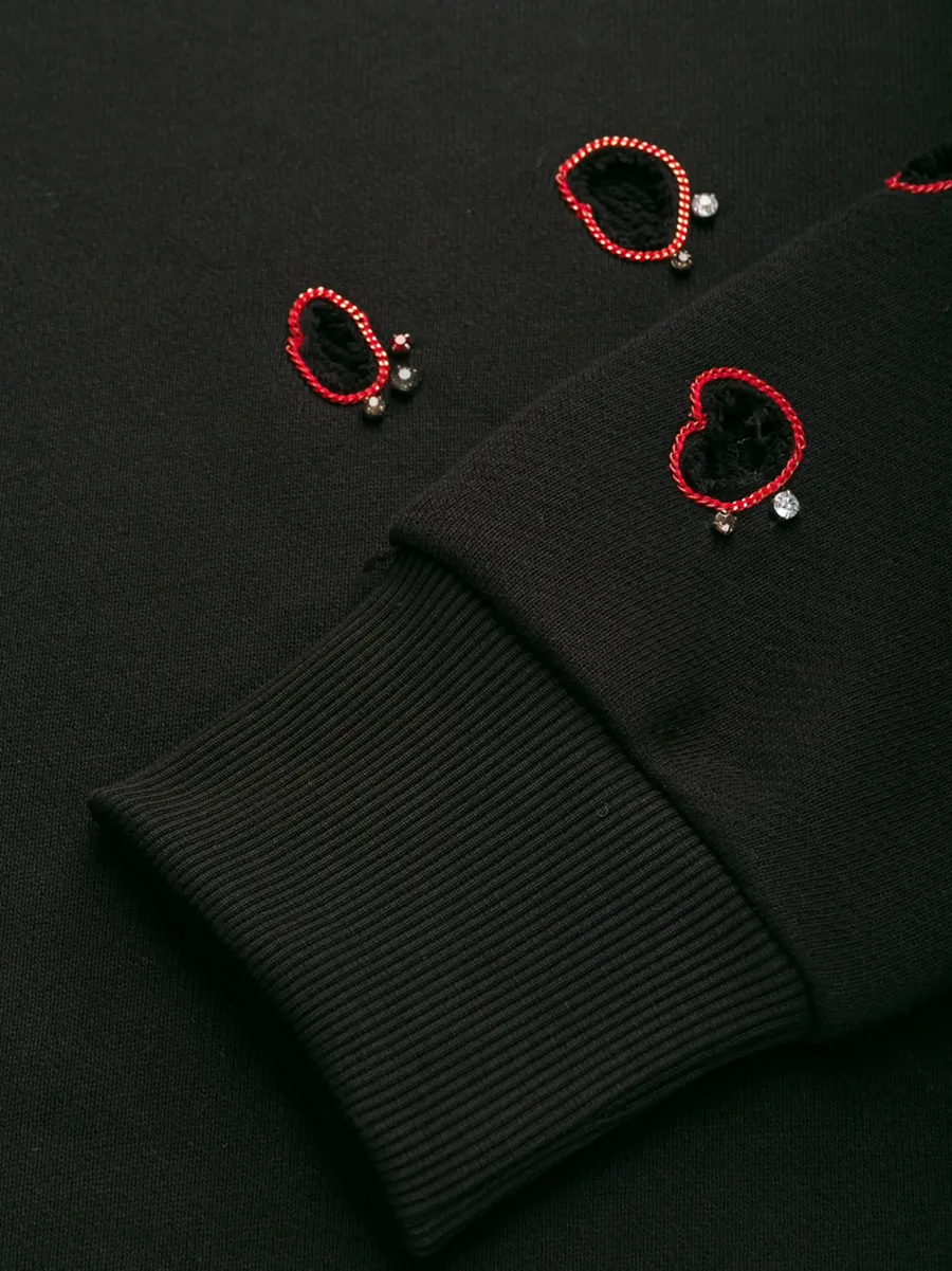 chain-embellished sweatshirt 13