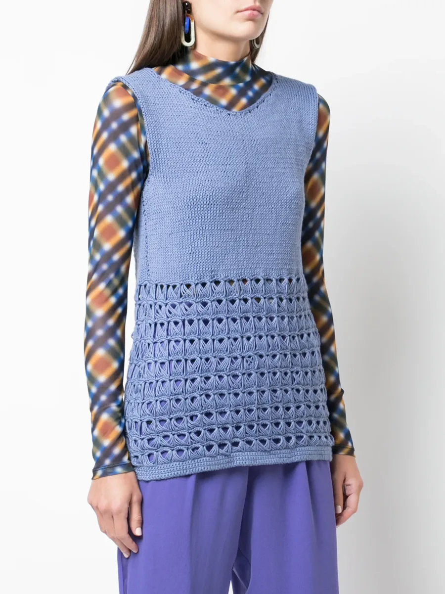 sleeveless knitted top 5