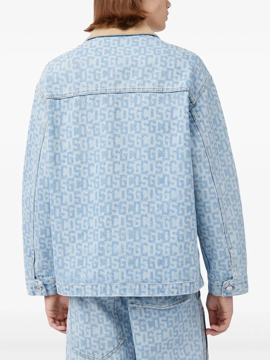 monogram denim Harrington jacket 8