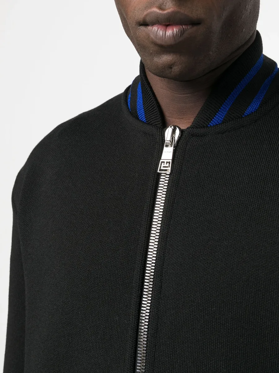 zipped knit jumper 10