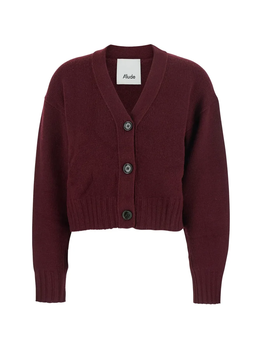 button V-neck cardigan 1