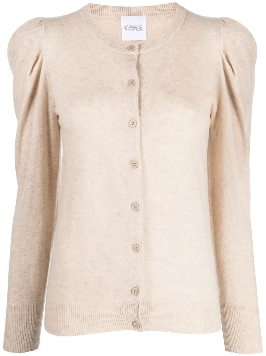 long-sleeve ruched cardigan 1