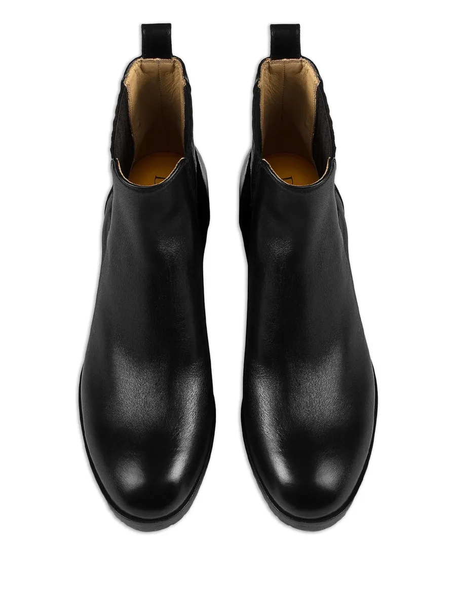 block-heel leather Chelsea boots 6