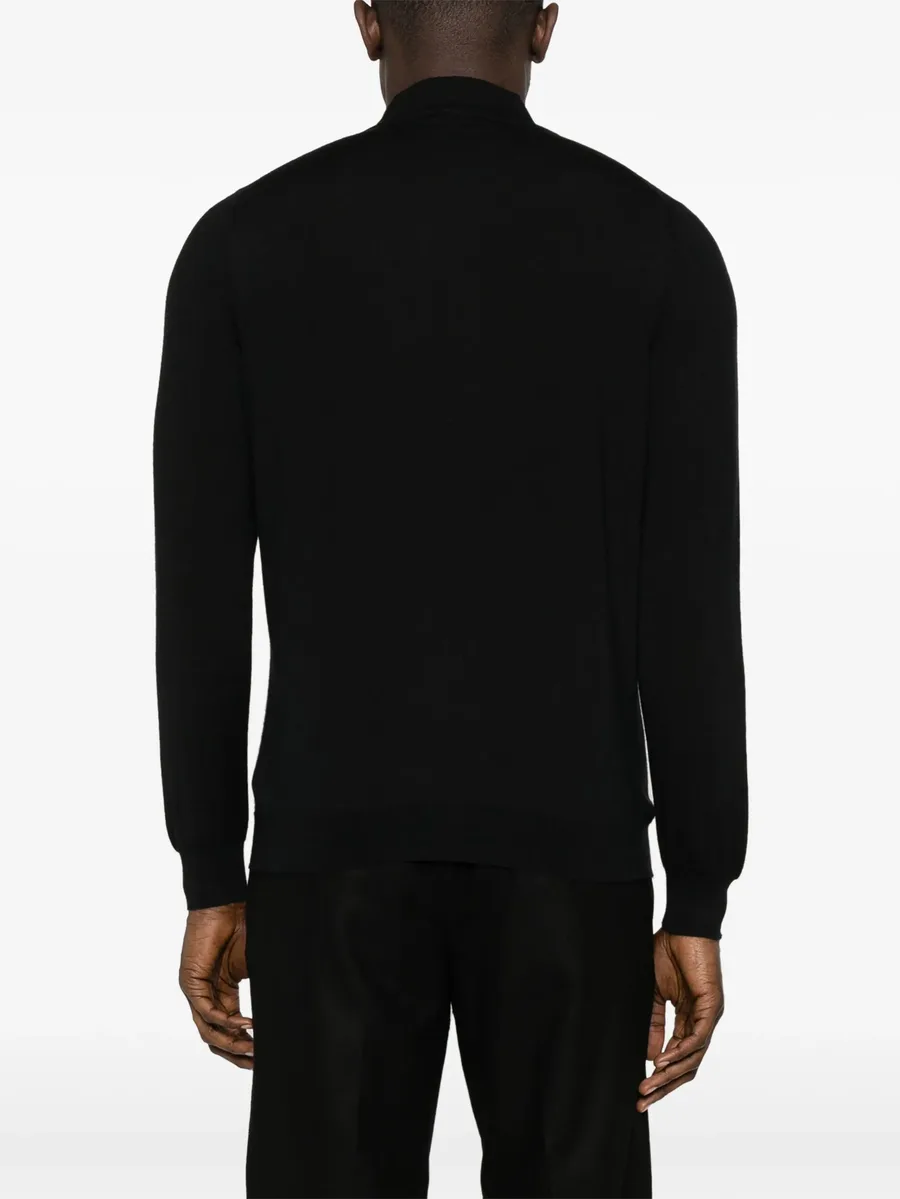 high-neck cashmere-silk jumper 7