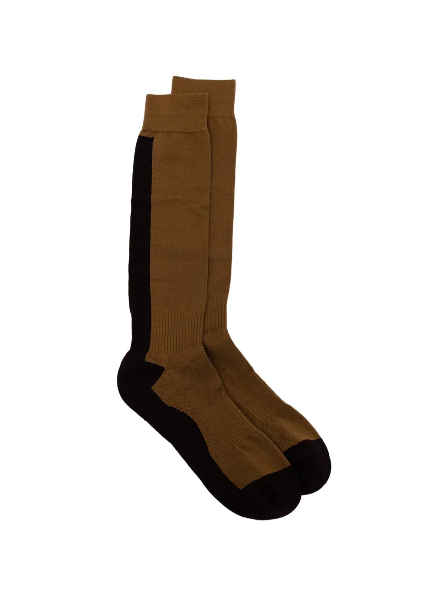logo-print colour-block socks 1