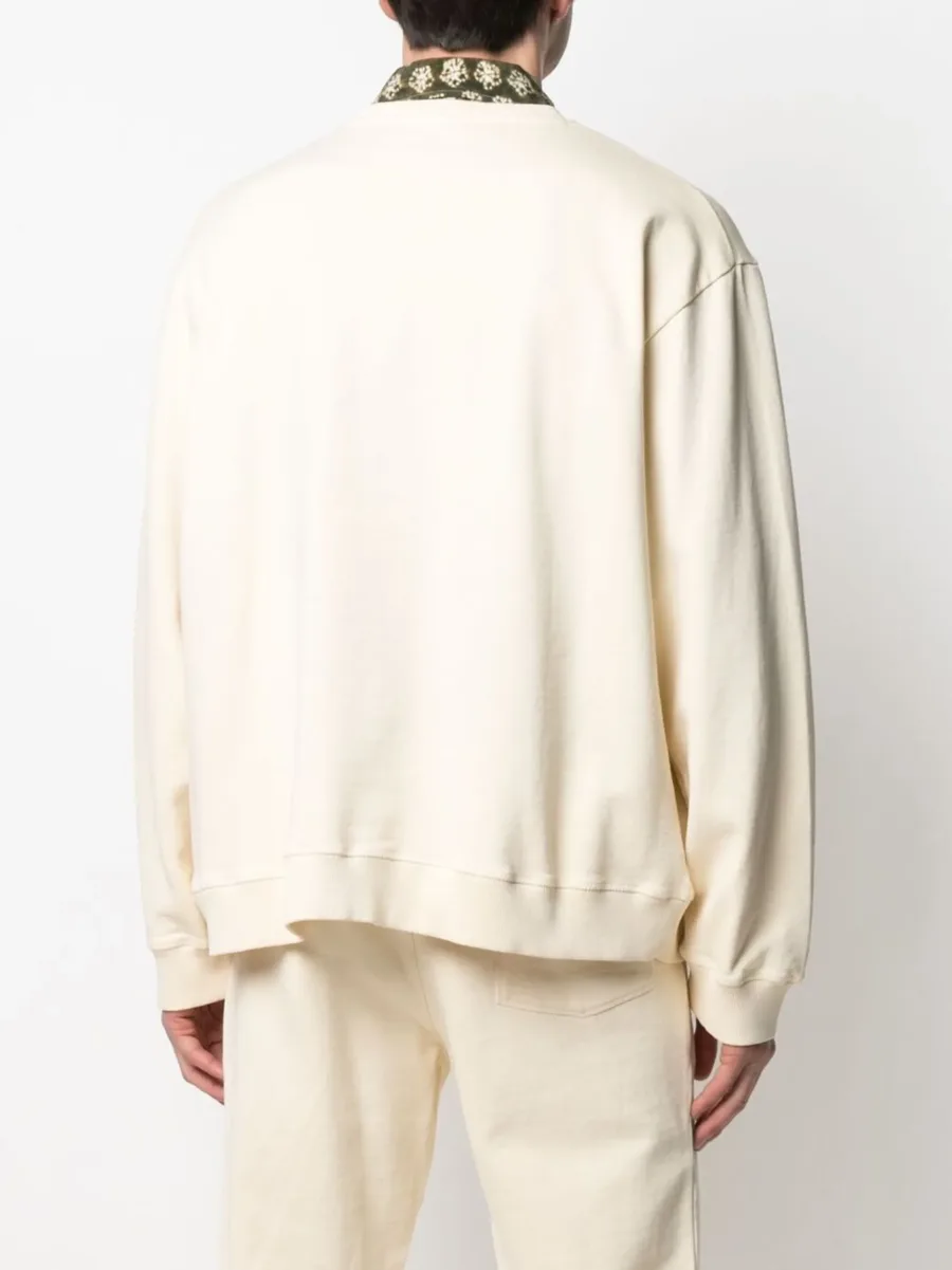 logo-embroidered sweatshirt 9