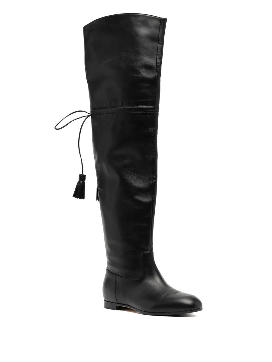 tassel-detail leather boots 3