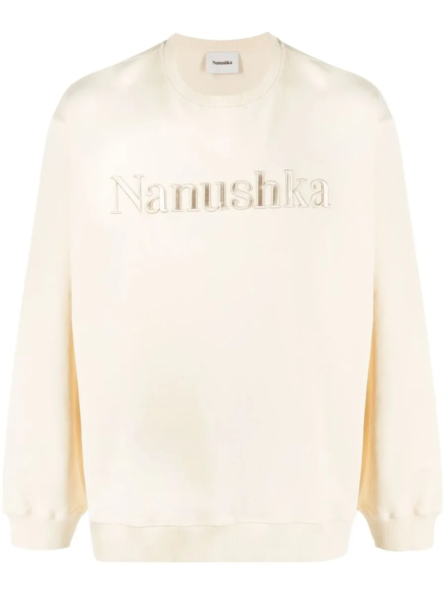 logo-embroidered sweatshirt 1