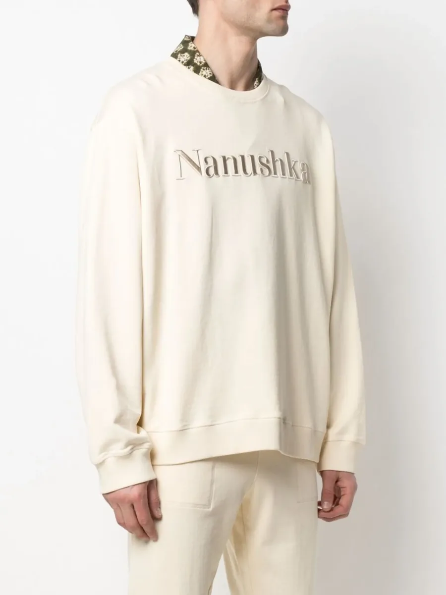logo-embroidered sweatshirt 7