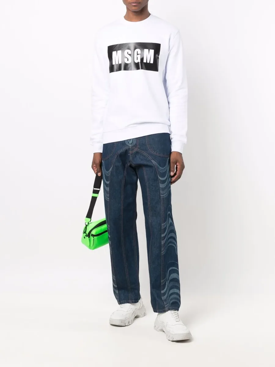 logo-print cotton sweatshirt 3