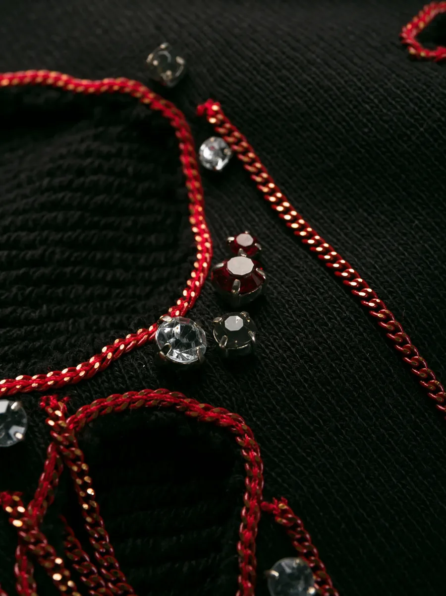 chain-embellished sweatshirt 11