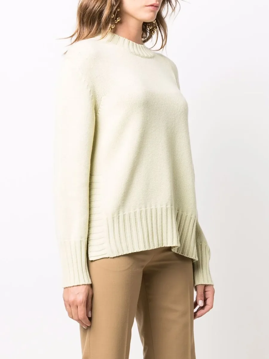 ribbed edge  cashmere jumper 5