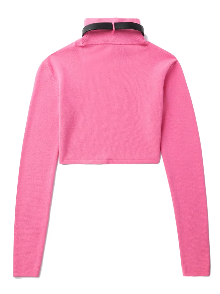long-sleeve cropped jumper 12
