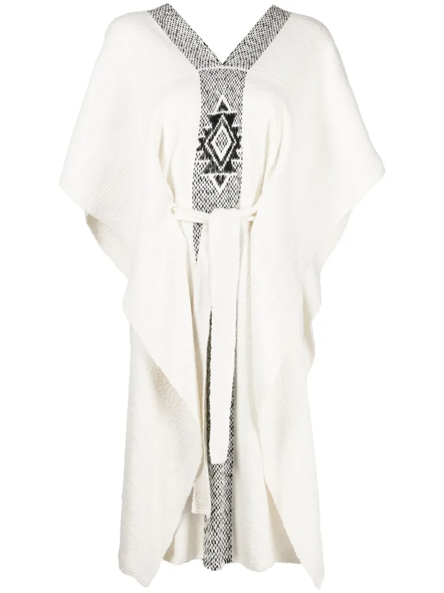Estrella tied-waist kaftan 1