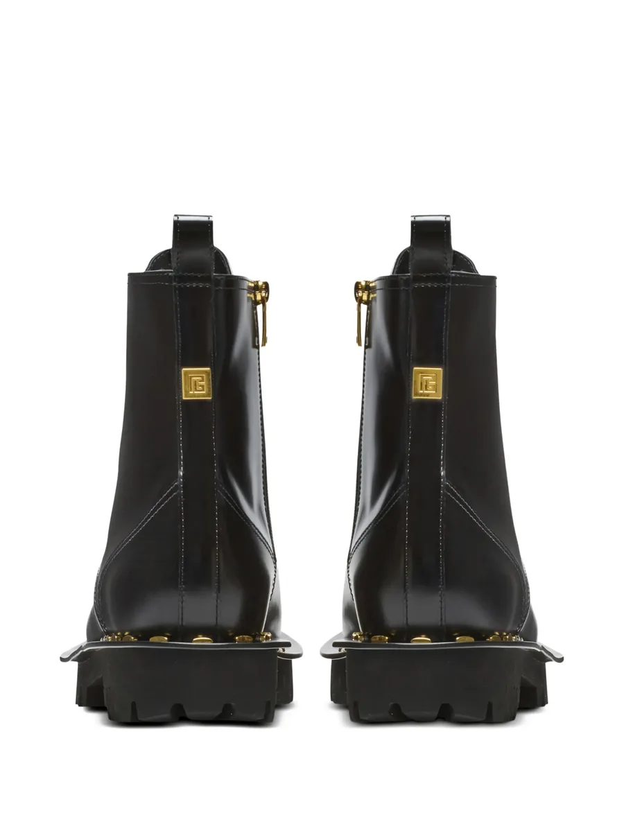Glazed combat boots 5
