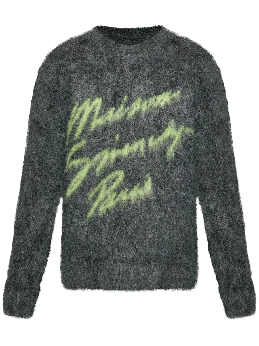 logo-jacquard sweater 2