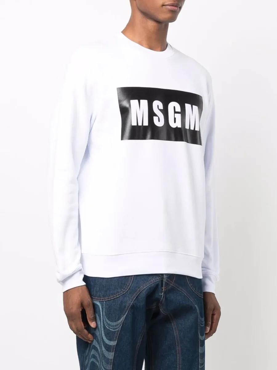logo-print cotton sweatshirt 5