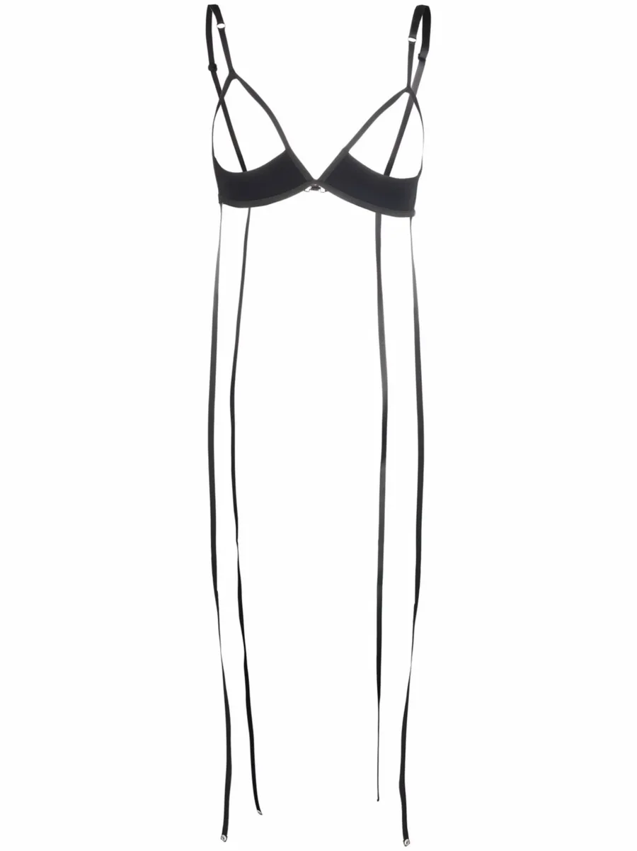 strap-detail cut-out bra 1