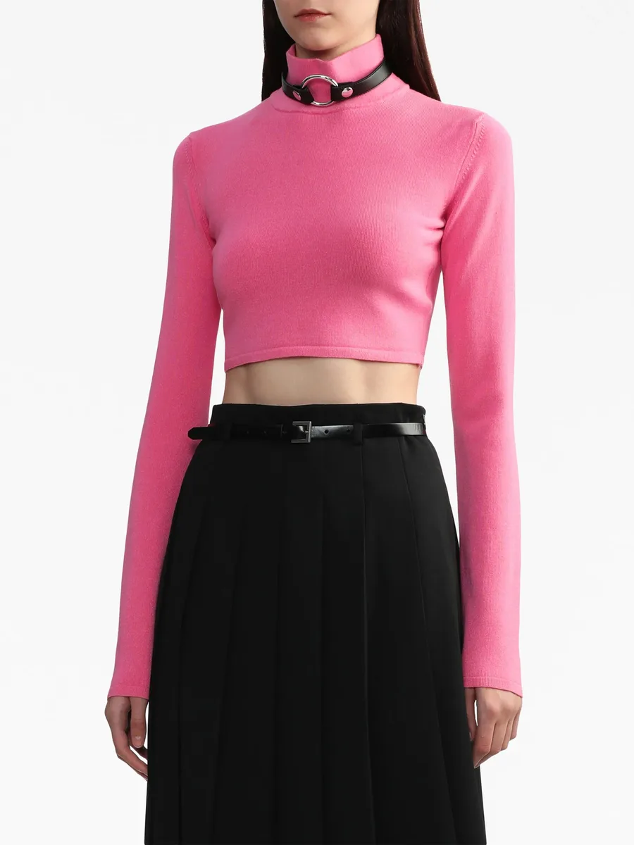 long-sleeve cropped jumper 5