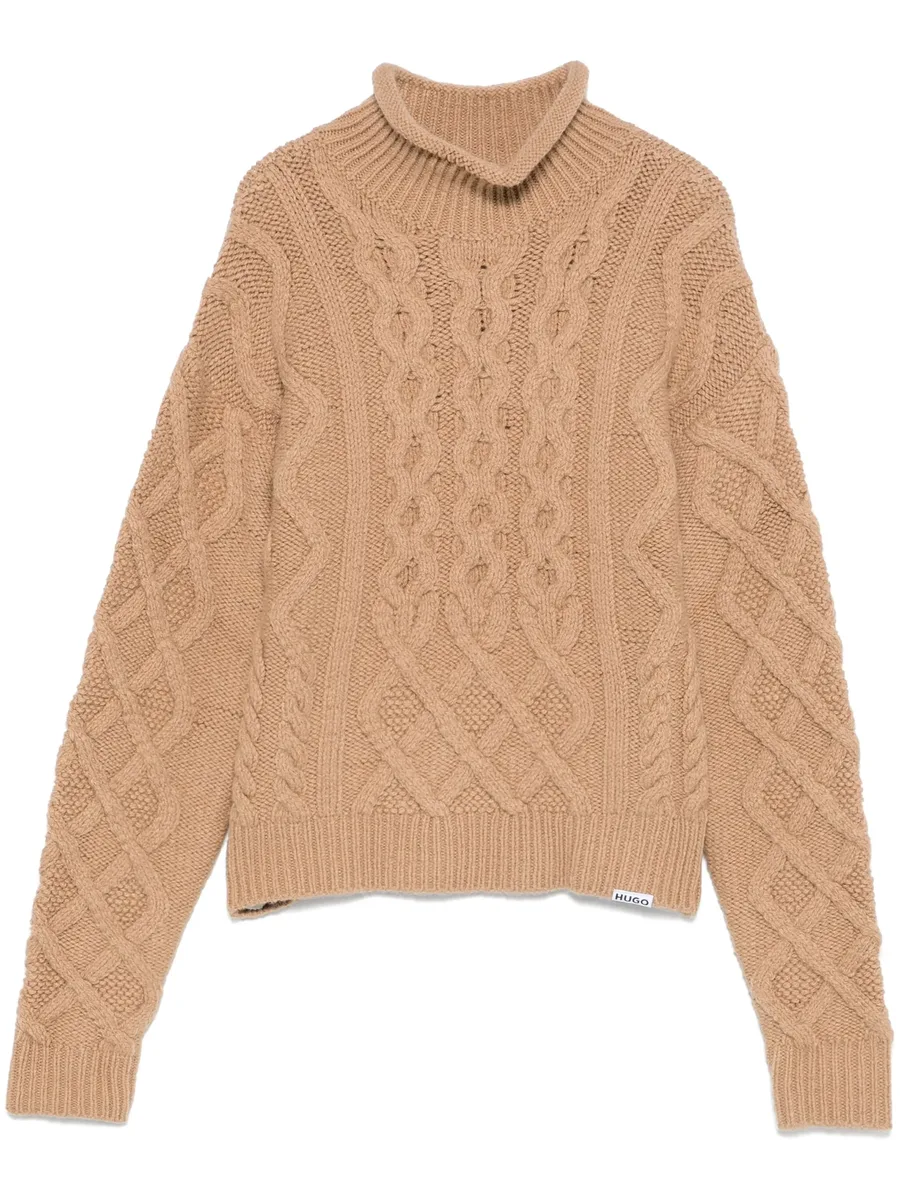 cable-knit sweater 1