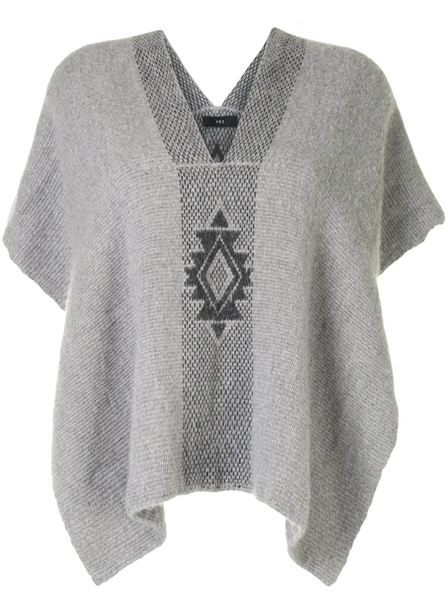 Estrella knitted poncho 2