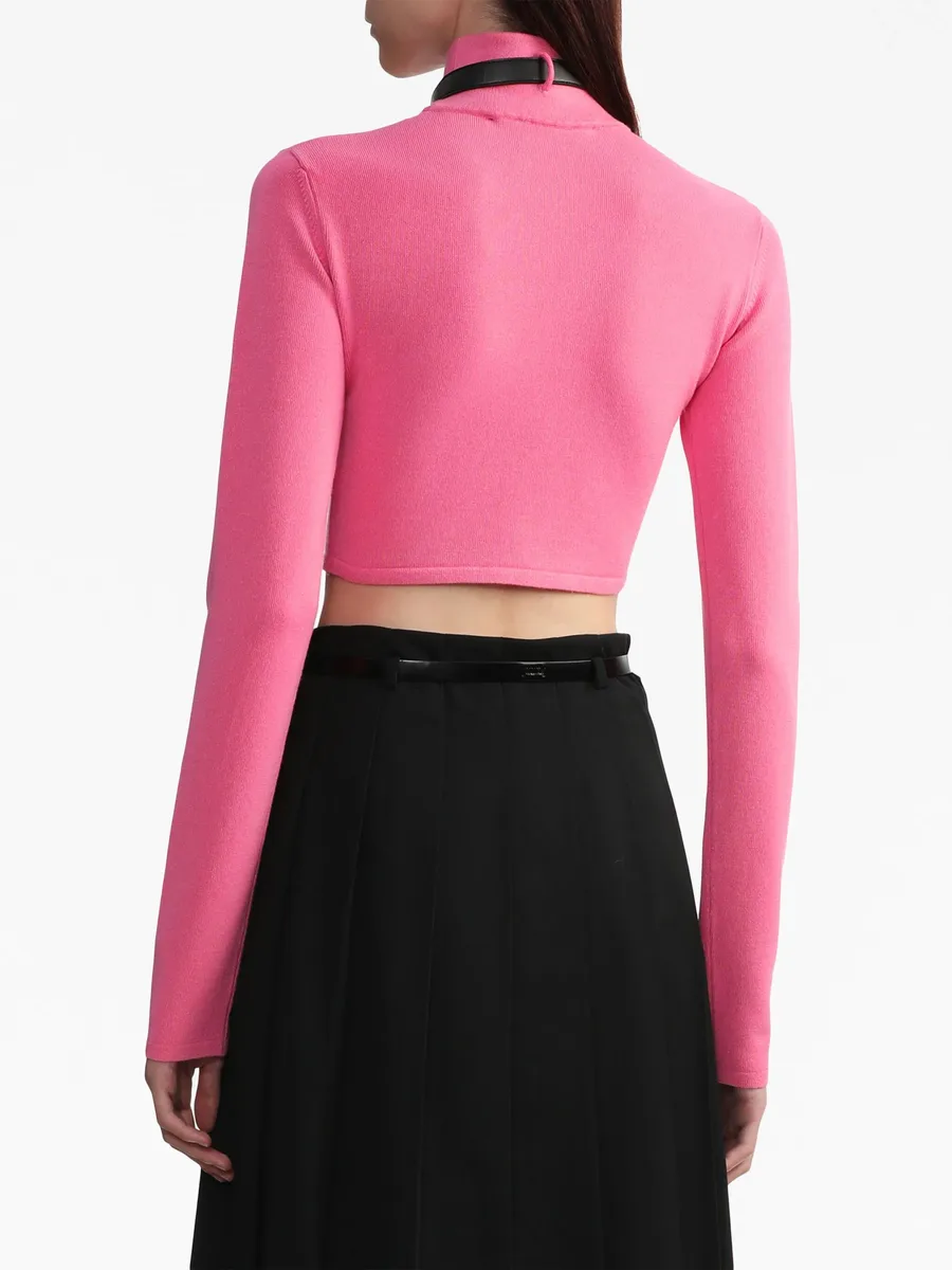 long-sleeve cropped jumper 8