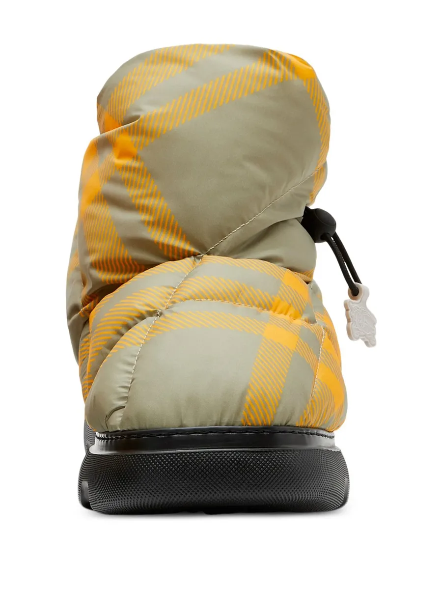 дутые ботинки Pillow в клетку 4
