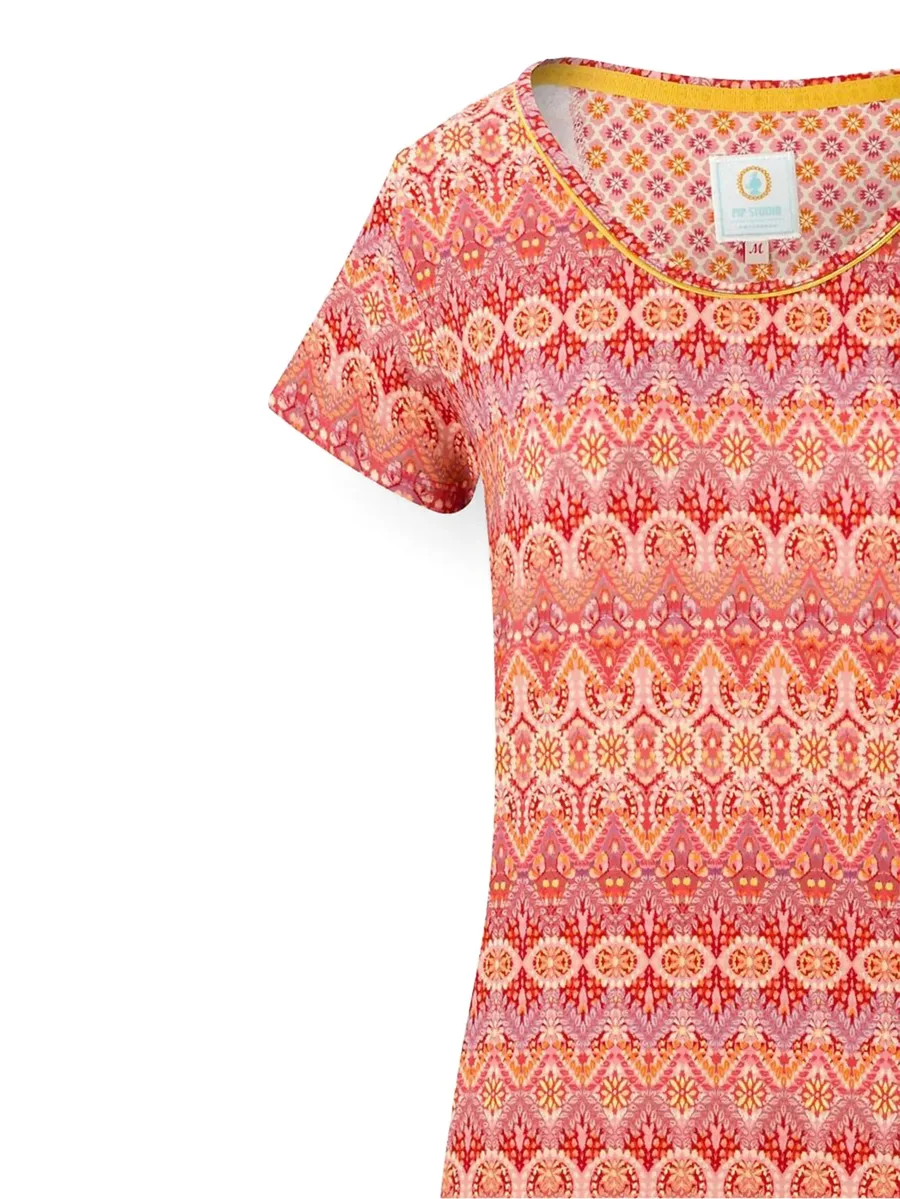 printed short-sleeve nightdress 9