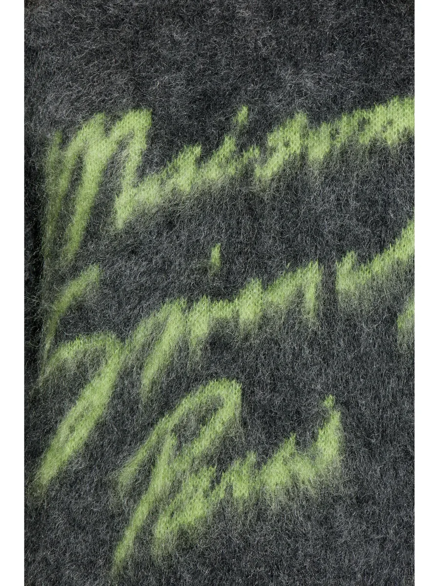 logo-jacquard sweater 10