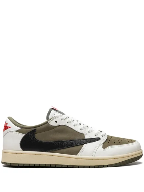 кроссовки Air Jordan 1 Low OG Medium Olive из коллаборации с Travis Scott