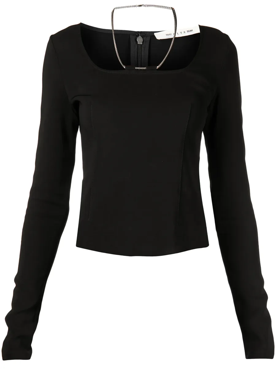chain-link long-sleeved top 2