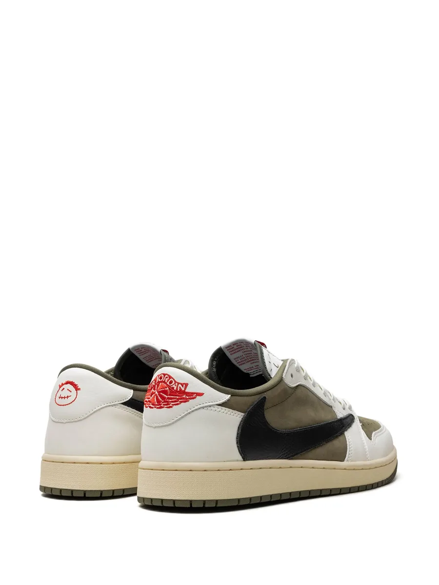 кроссовки Air Jordan 1 Low OG Medium Olive из коллаборации с Travis Scott 5