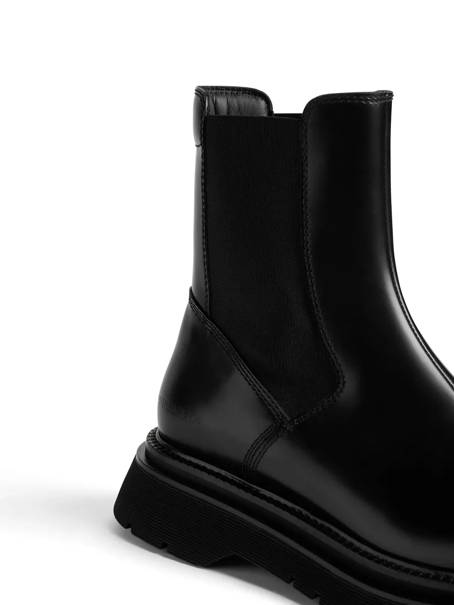 patent leather Chelsea boots 8