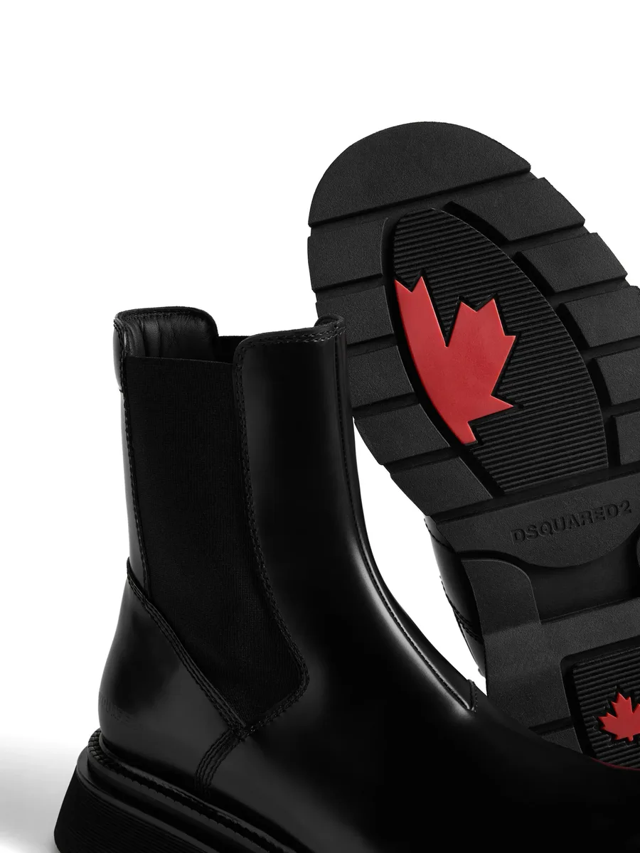 patent leather Chelsea boots 9