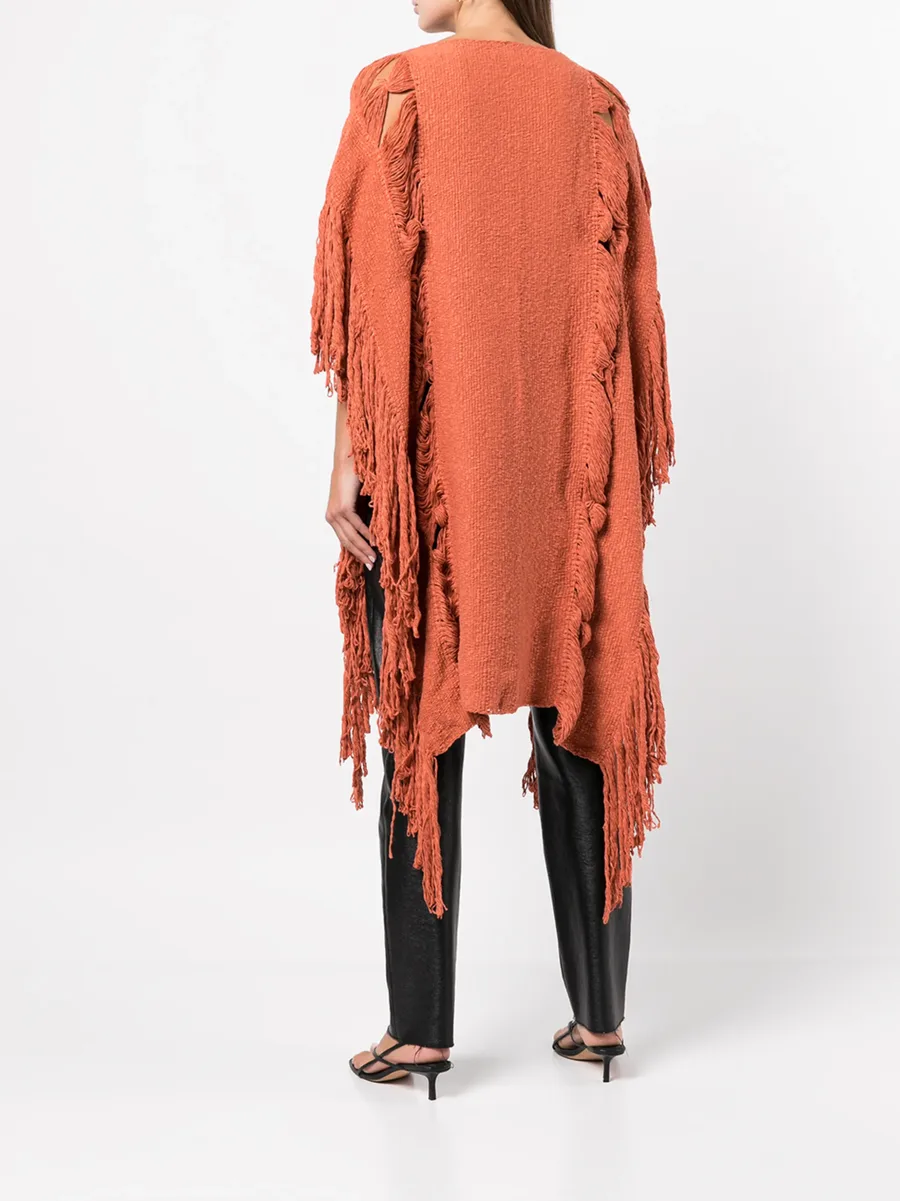 fringe-detail long top 7