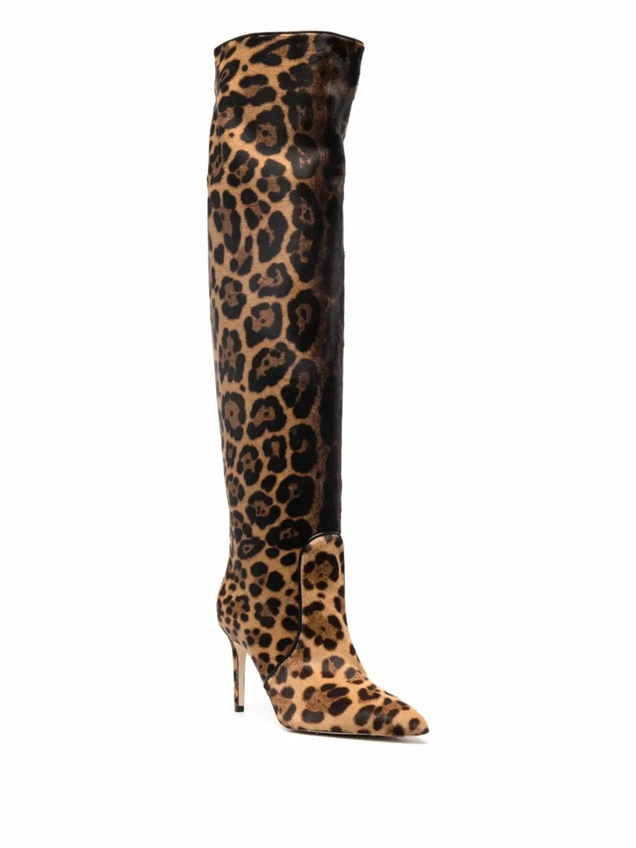 сапоги Carra с леопардовым принтом из коллаборации с Brian Atwood 3
