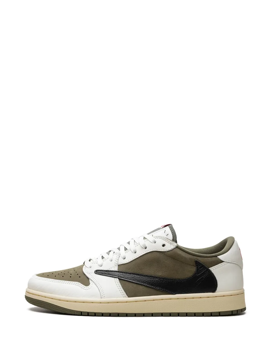 кроссовки Air Jordan 1 Low OG Medium Olive из коллаборации с Travis Scott 9