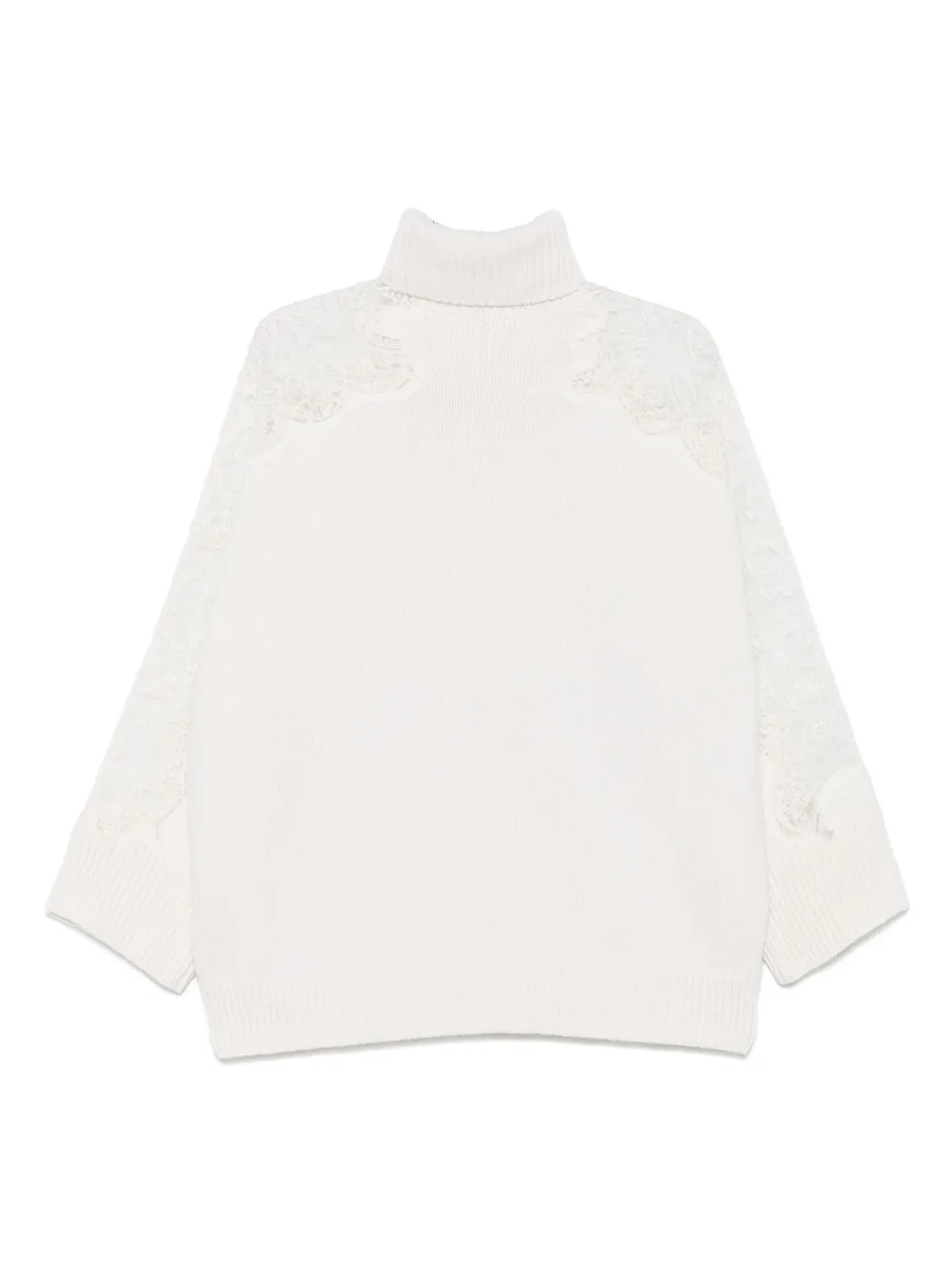 lace-detail sweater 3