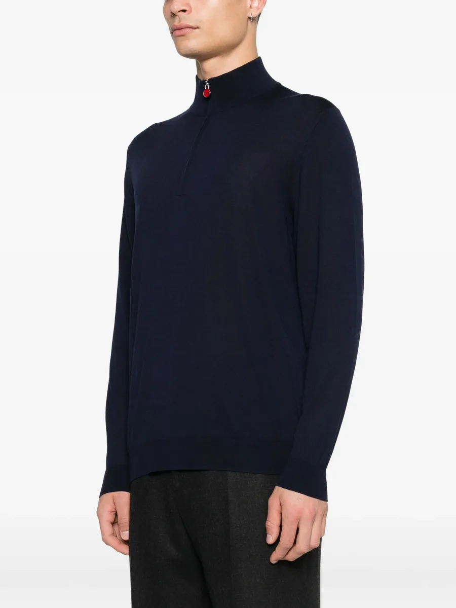zip-up mock-neck sweater 5