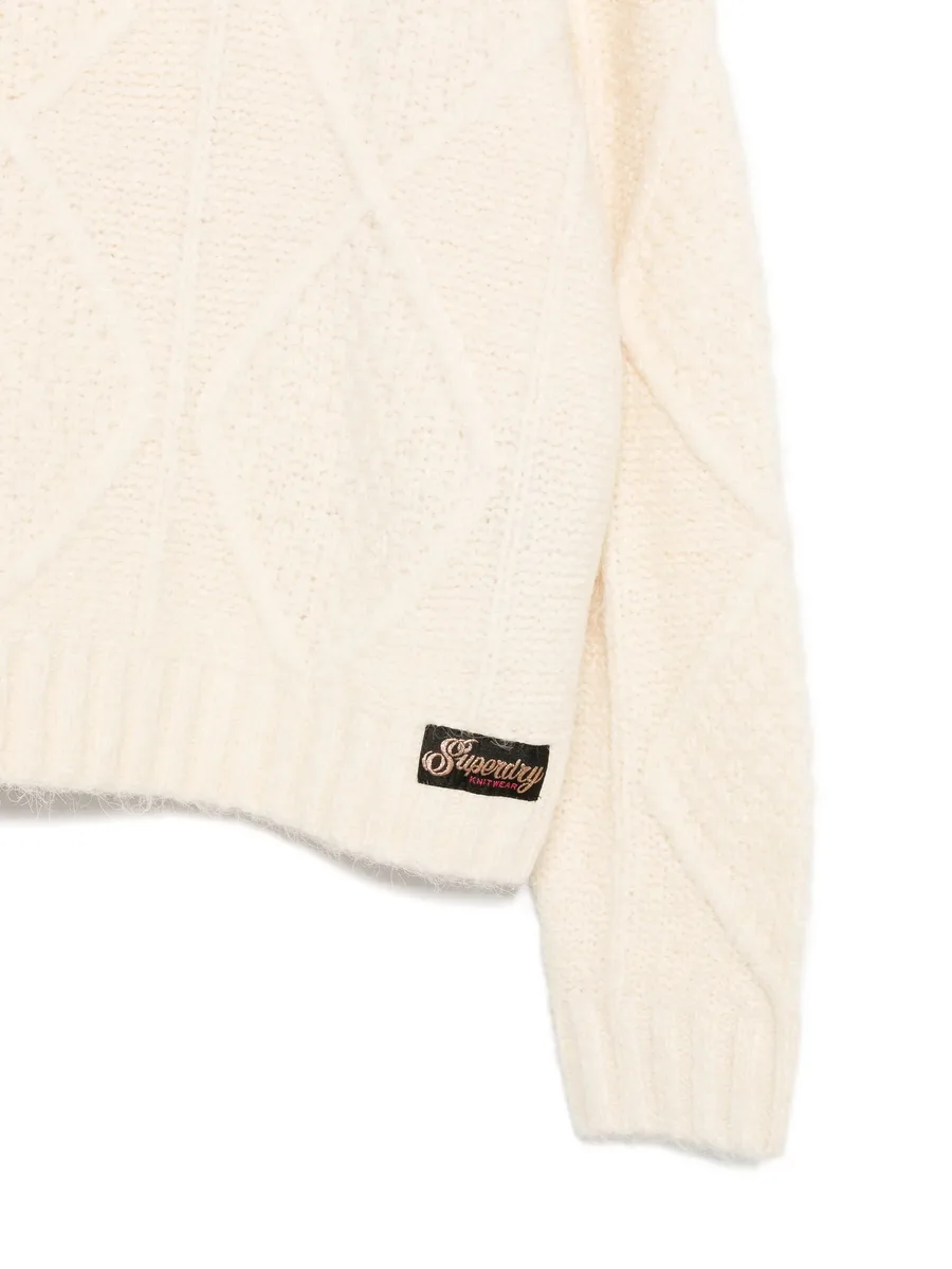 diamond-knit sweater 5