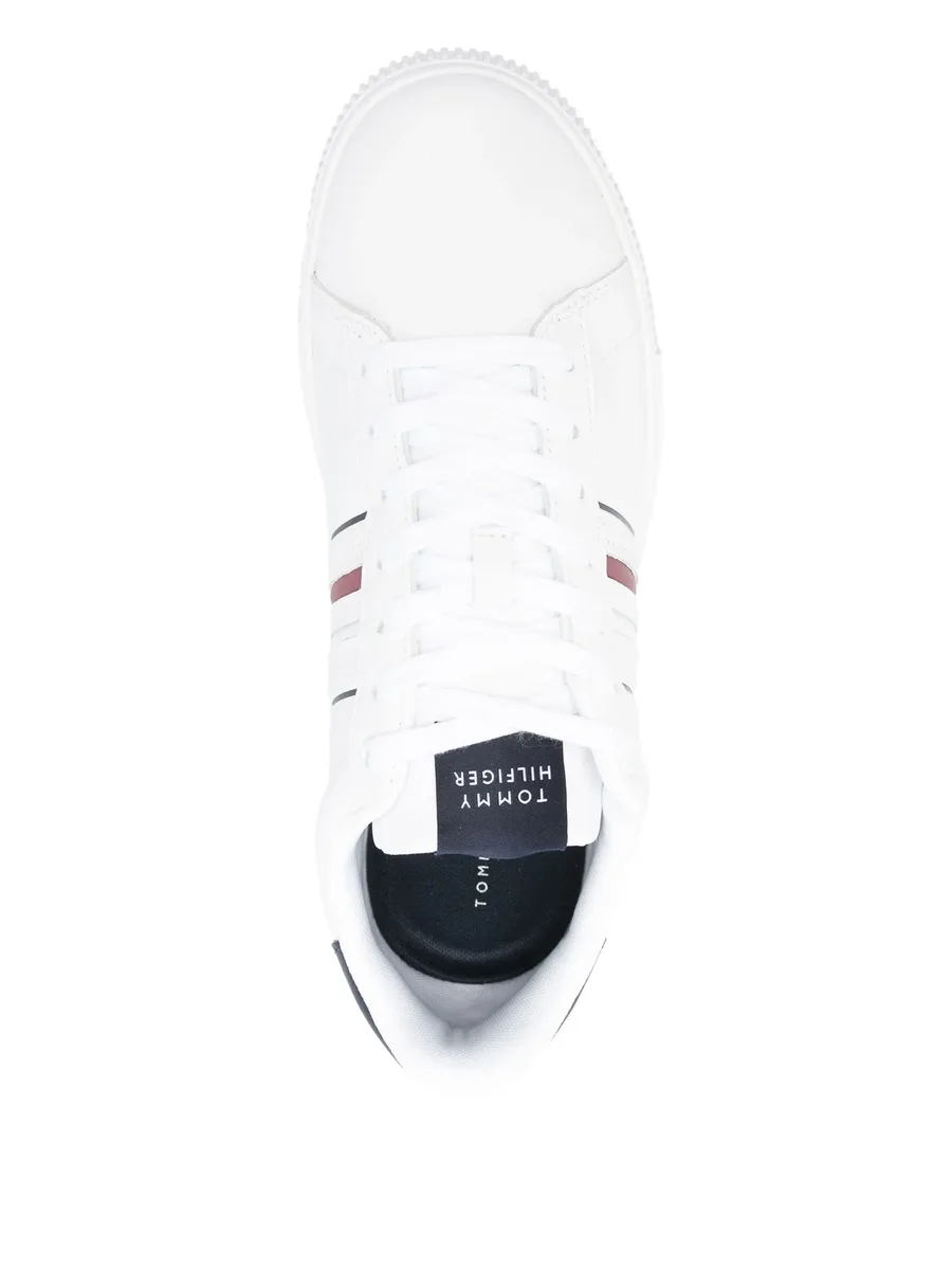 leather logo-debossed sneakers 7