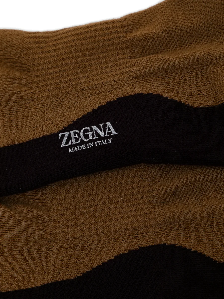 logo-print colour-block socks 3