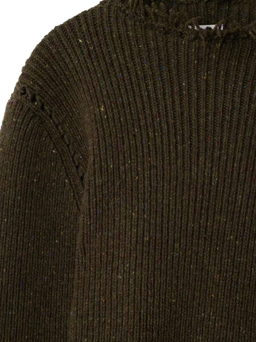 шерстяной джемпер с бахромой 5