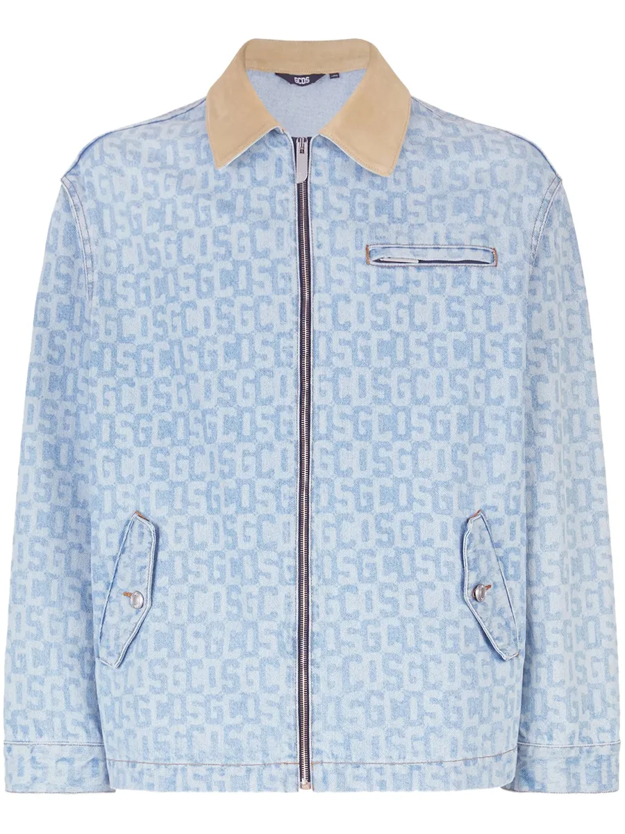 monogram denim Harrington jacket 1