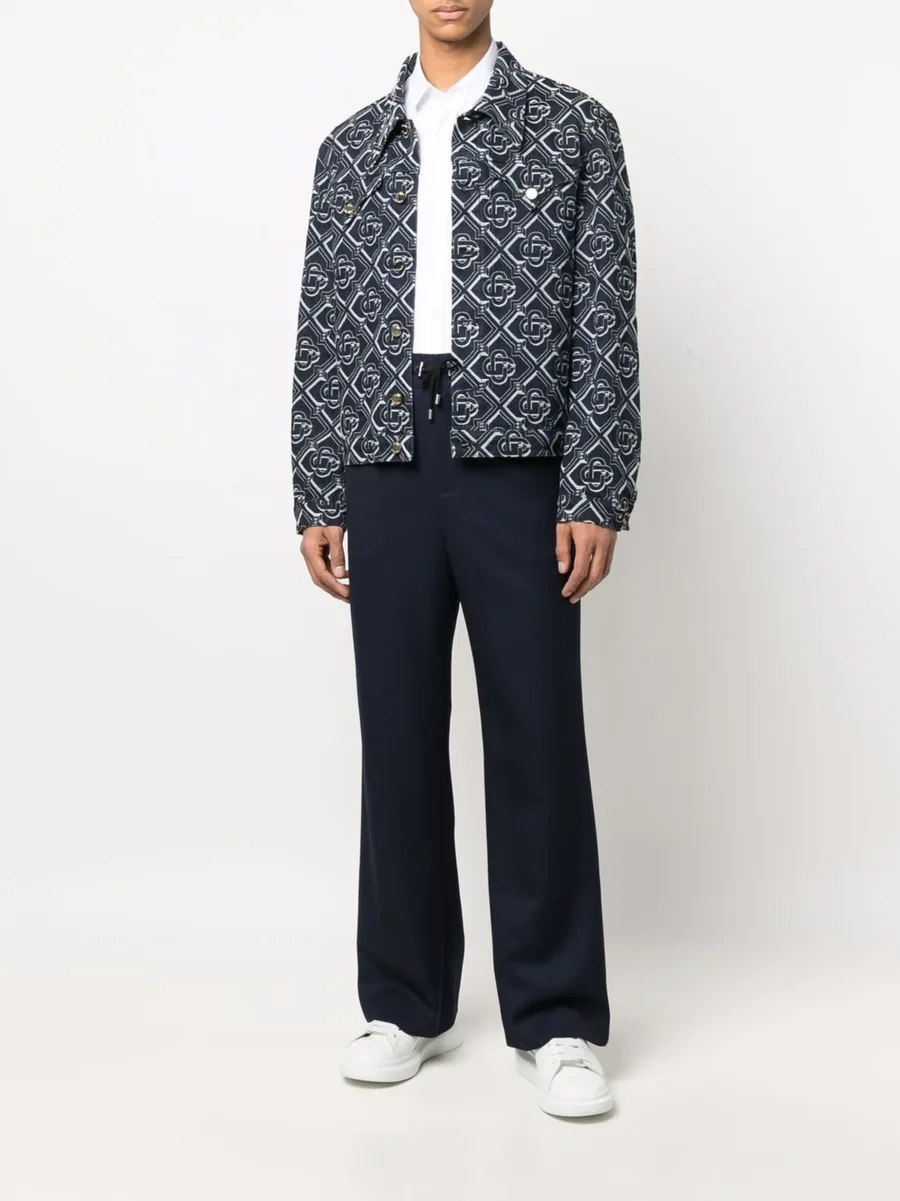 wide-leg twill trousers 3