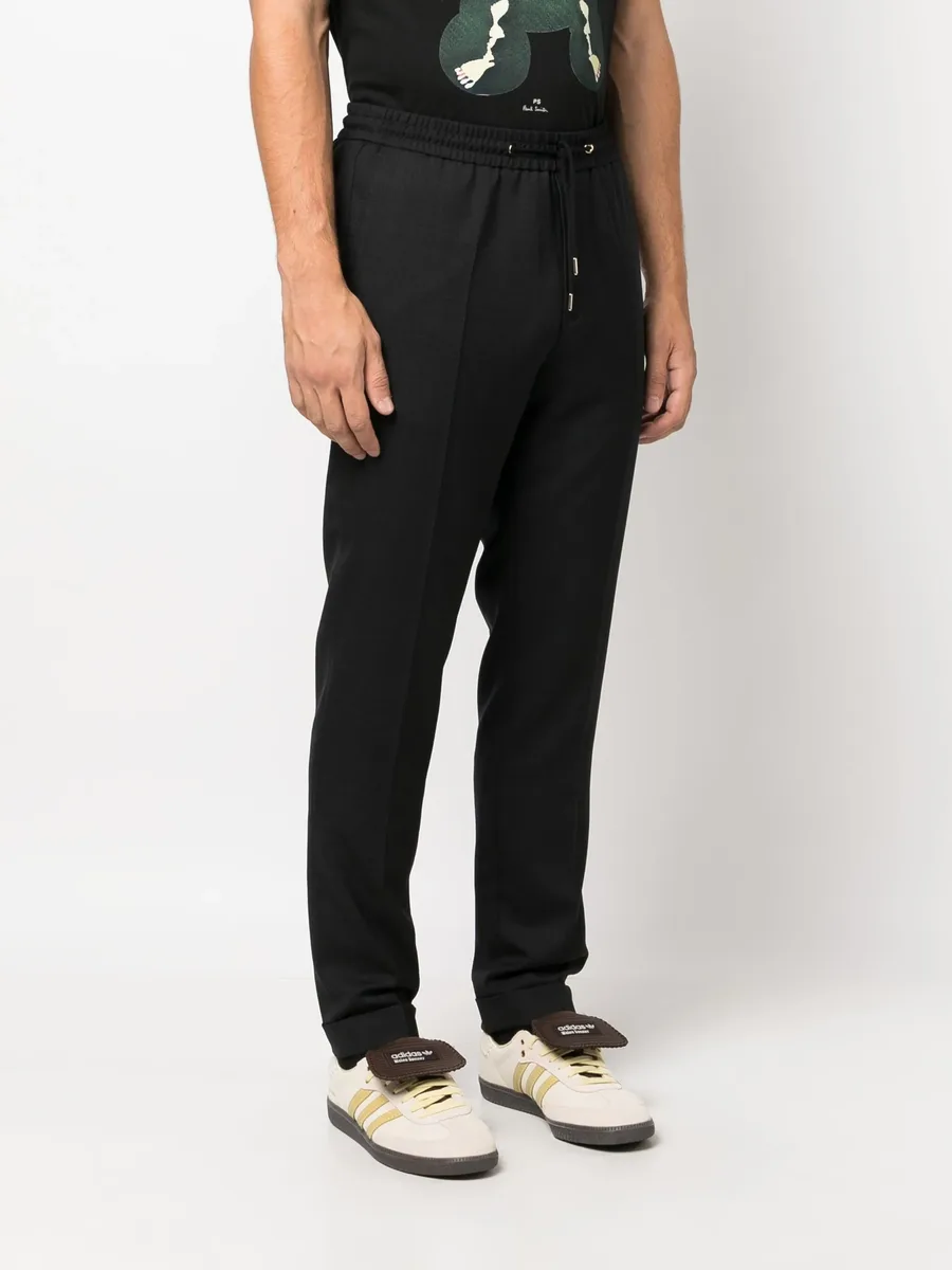 drawstring wool chino trousers 6